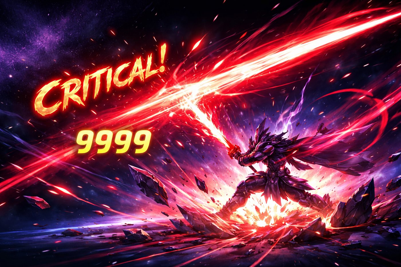 Critical hit game AI-style skin — AI card skin designer card skin example